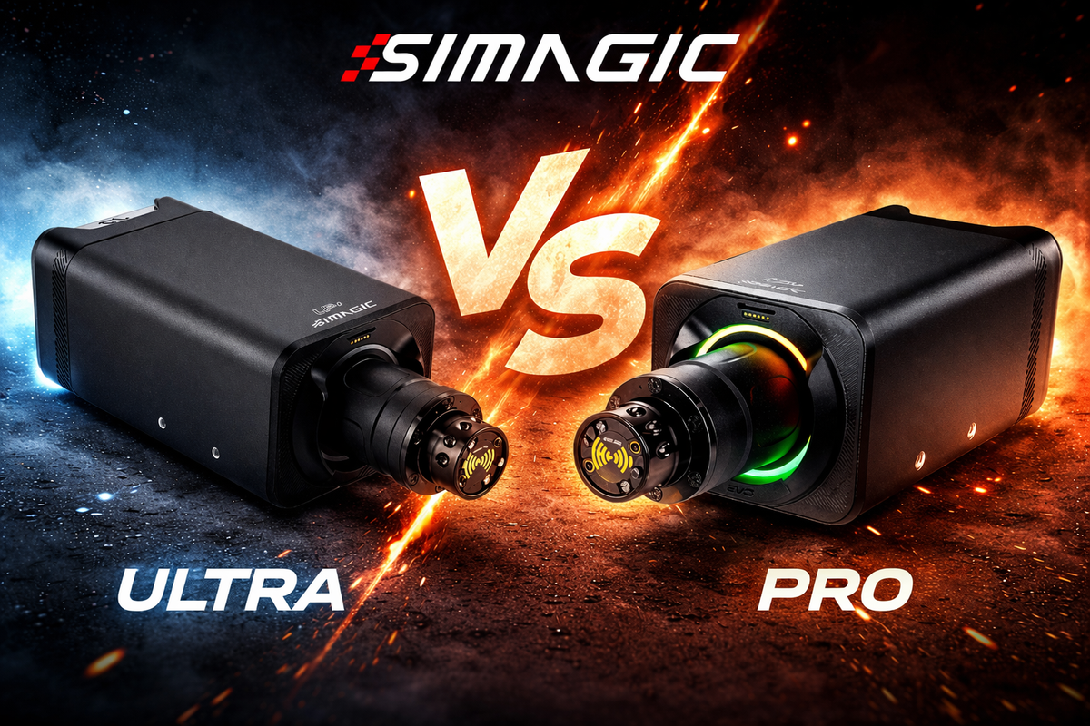 Simagic Alpha EVO Pro vs Ultra – Welche Wheelbase passt besser zu dir?